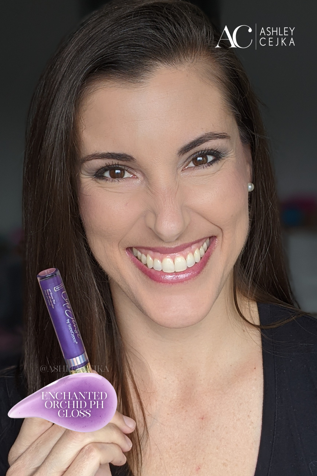 Enchanted Orchid pH Glossy Tint: A Custom Violet-Pink Gloss for